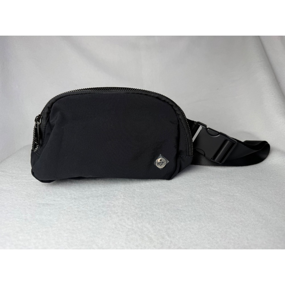 Halara Black Nylon Belt Bag Fanny Pack Crossbody Waist Bag with Interior Pockets